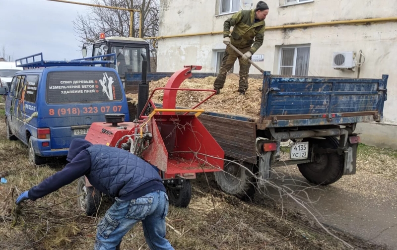 Измельчение веток